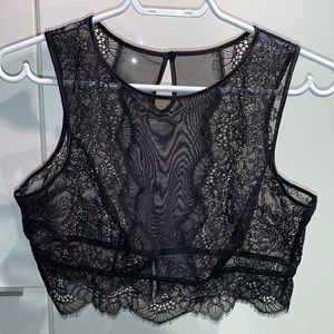 La SENZA Black Lace Top